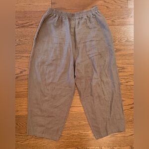 manufacturedelin Brown Cropped Pants